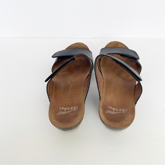 Dansko Women's Vienna Slide Sandal, Black Full Grain size 7.5 to 8 size 38 - Picture 11 of 14